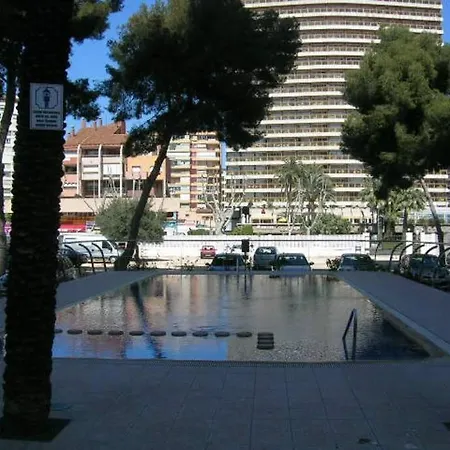 Klein Cosy Appartement Met Frontaal Strand En Zeezicht Las Damas Benidorm Extérieur photo