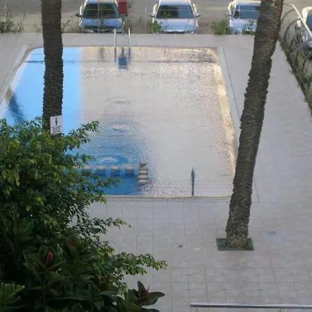Klein Cosy Appartement Met Frontaal Strand En Zeezicht Las Damas Benidorm Extérieur photo